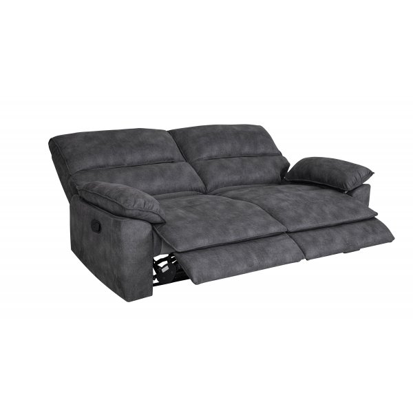 2-seters lenestolsofa ekstra bred i grått - 197 cm 2-seters lenestolsofa ekstra bred i grått - 197 cm