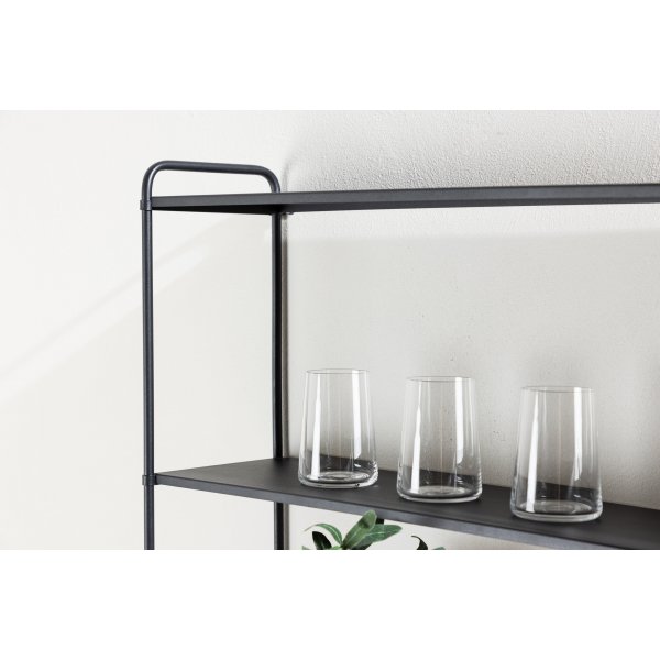 Lyon vegghylle 63 x 122 cm - Sort
