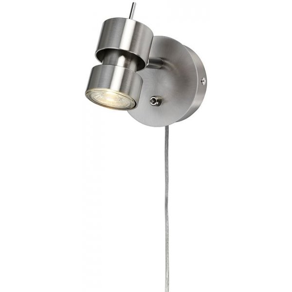 Aluminati vegglampe - Brstet krom