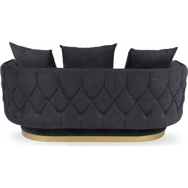 Queen 2-seters sofa - Svart Queen 2-seters sofa - Svart