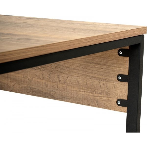 Twin skrivebord - Furu/svart Twin skrivebord - Furu/svart