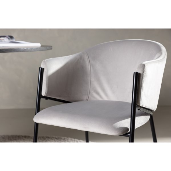 Evelina spisestuestol - Gr flyel