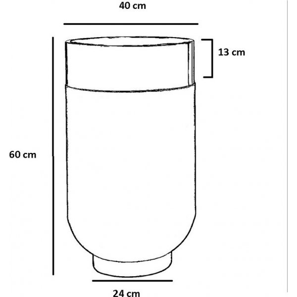 Bud sidebord 60 cm - Sort/hvit Bud sidebord 60 cm - Sort/hvit