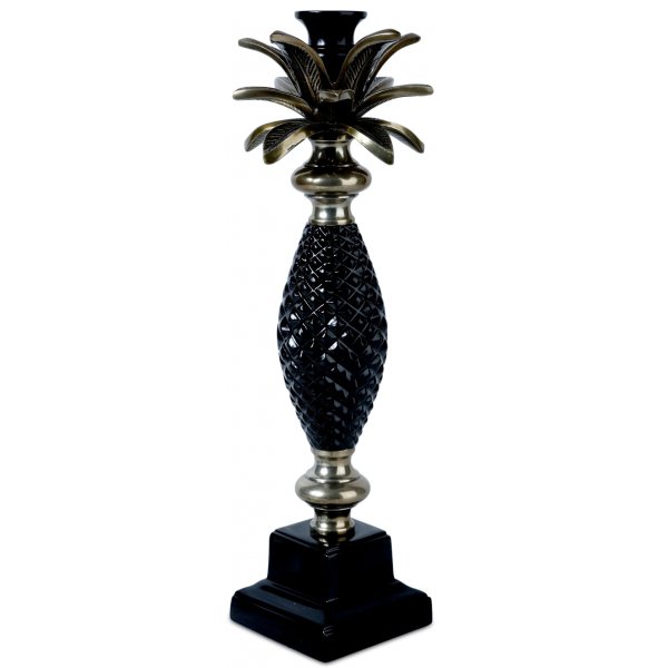 Lysestake annanas - Old silver / Svart