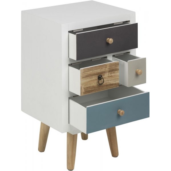 Thais Nattbord - Hvit/multi