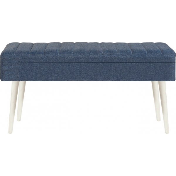 Vina benk - Hvit/mørkeblå Vina benk - Hvit/mørkeblå