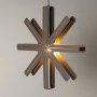 Sfsen Advent Star Taklampe 80 cm - Sort/Mocca