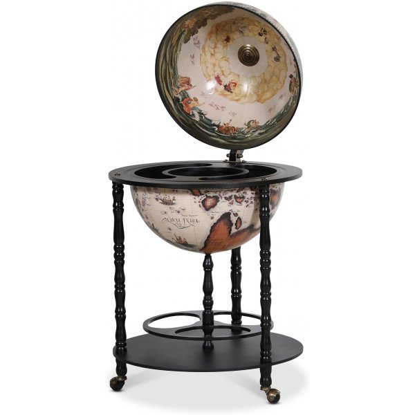 Da Vinci Barglobus modell 93 - Svart / Hvit