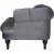 Oxford deluxe 3-seters sofa i gr flyel