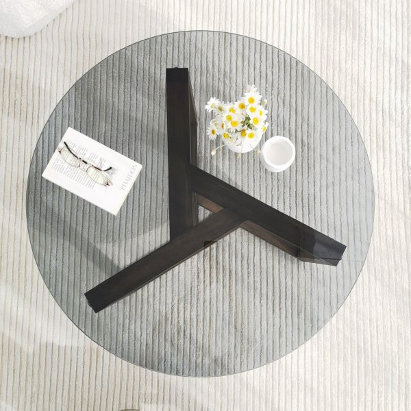 Miro salongbord Ø75 cm - Fume Miro salongbord Ø75 cm - Fume