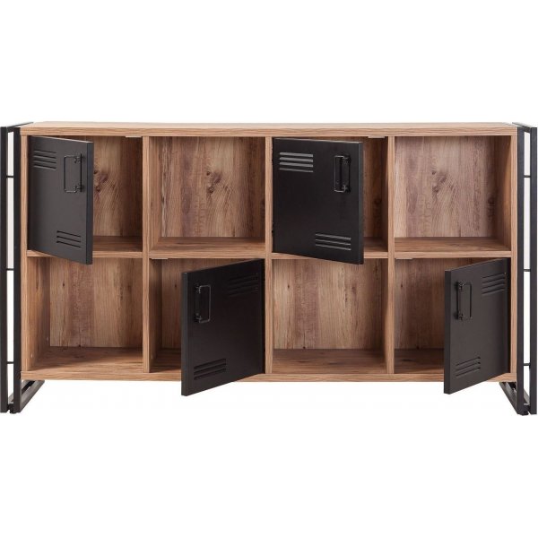 Cosmo Matrix bokhylle - Furu/svart