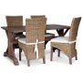 Croco spisegruppe; Spisebord 160x90 cm med 4 stoler
