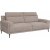 Amsterdam beige 3-seters sofa med hy rygg