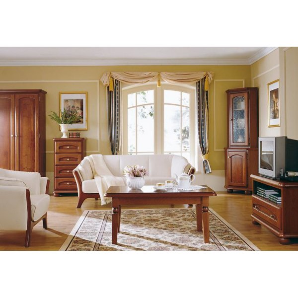 Victory media benk - Valn�tt/kastanje