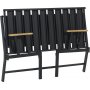 Lotus 2-seters utesofa - Svart/antrasitt