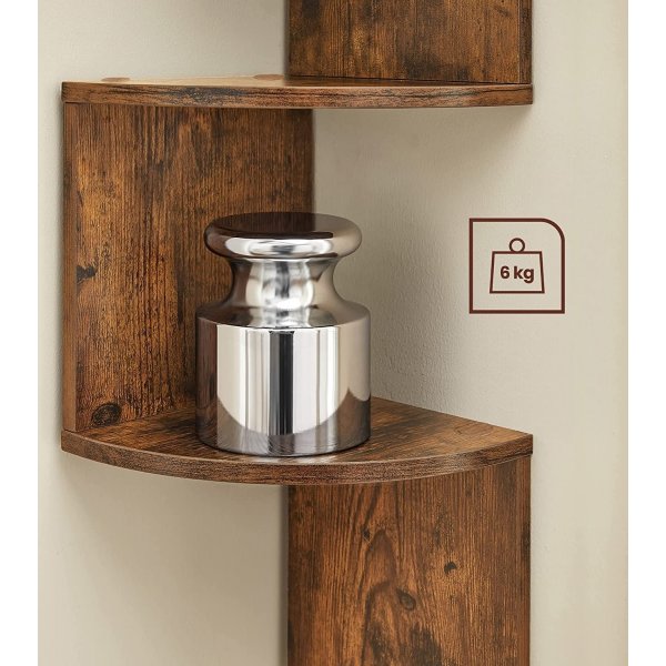 Damaskus bokhylle - Brun