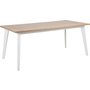 Derry spisebord 180 cm - Eik/Hvit