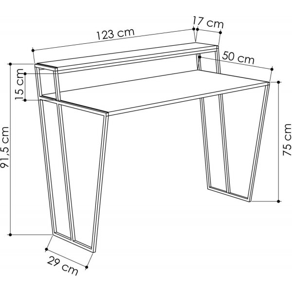 Pal skrivebord - Eik Pal skrivebord - Eik