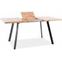 Brick spisebord, 118-160 cm - Wotan eik/svart