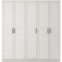 Henna garderobe 175 x 50 x 182 cm - Hvit