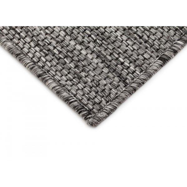 Flatvevd teppe Matthews - Grå/svart Flatvevd teppe Matthews - Grå/svart