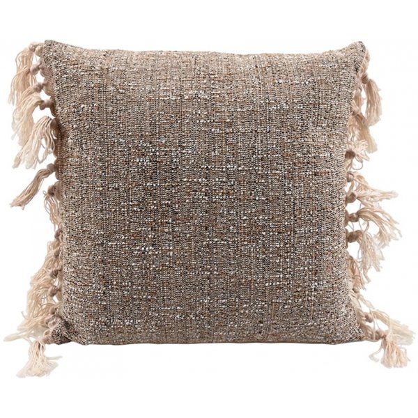 BOHO putetrekk 45x45 cm - Taupe
