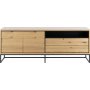 Dalarna skjenk 197 cm - Eik/sort