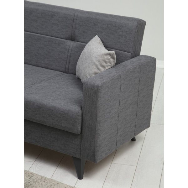 Polya 3-seters sovesofa - Mørkegrå Polya 3-seters sovesofa - Mørkegrå