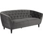 Felicia 3-seters sofa - Mrkegr (Flyel)