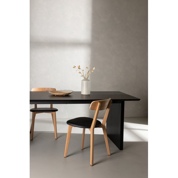 Vail spisebord 200 x 100 cm - Sort Vail spisebord 200 x 100 cm - Sort