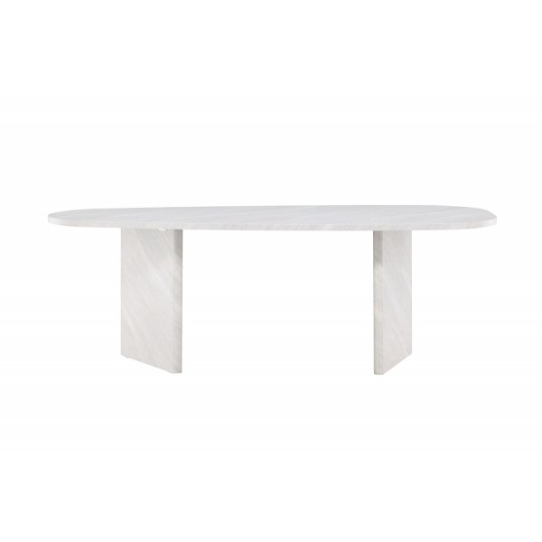 Grönvik spisebord 220 x 100 cm - Hvit marmor Grönvik spisebord 220 x 100 cm - Hvit marmor