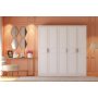 Henna garderobe 175 x 50 x 210 cm - Hvit