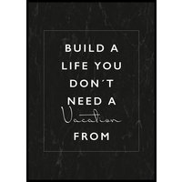 BUILD A LIFE No 2 - Plakat 50x70 cm BUILD A LIFE No 2 - Plakat 50x70 cm