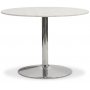 Plaza spisegruppe, marmorbord med 4 st Theo flyelstoler - Gr/Hvit/Krom