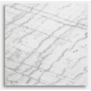 Hvit marmorplate - 55x55x55 cm