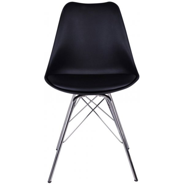 Oslo Spisestol - Svart/krom Oslo Spisestol - Svart/krom