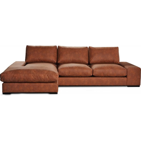 Scirocco divansofa 3-seter XL 305 cm - Cognac vintage