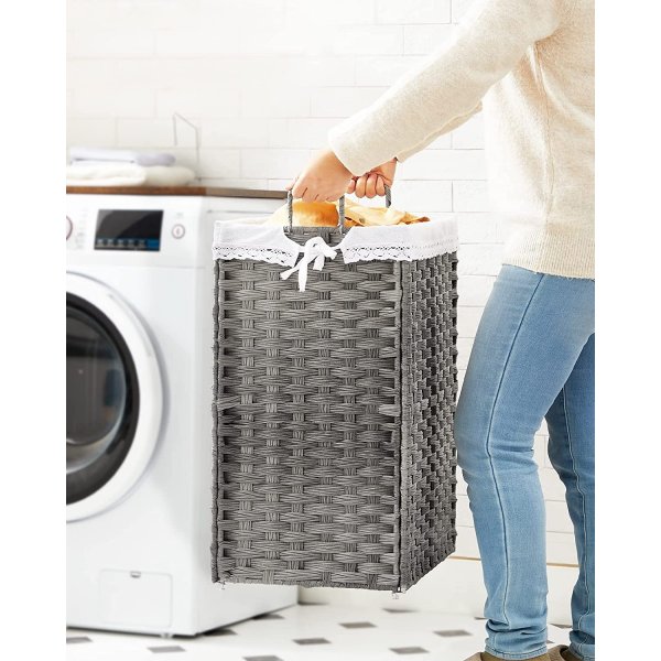 Henrietta skittentøyskurv 70 l - Grå Henrietta skittentøyskurv 70 l - Grå