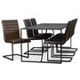 Lazio spisegruppe 195 cm bord med 6 st Lazio stoler - Vintage
