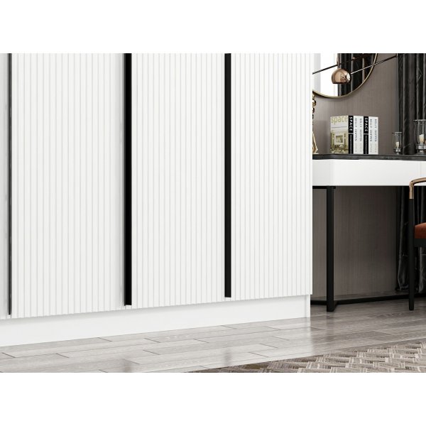 Cikani garderobeskap 270x52x210 cm, variant A - Hvit Cikani garderobeskap 270x52x210 cm, variant A - Hvit