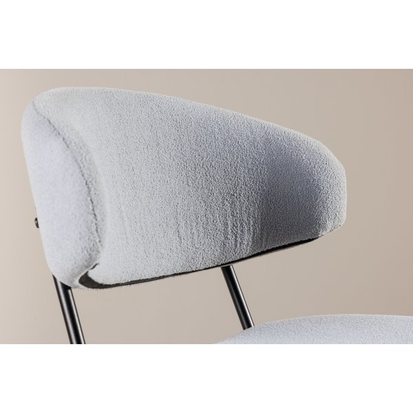 Chico spisestol - Blå bouclé Chico spisestol - Blå bouclé