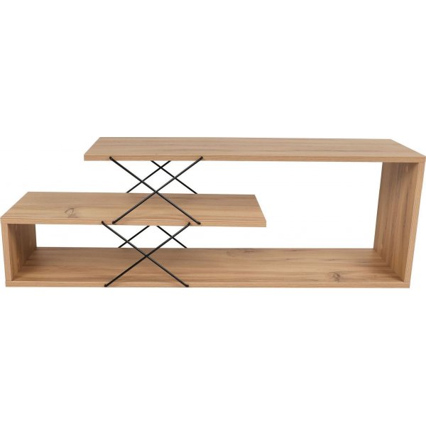 Zigzag mediebenk - Eik