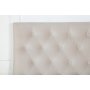 Furudal sengegavl 160 cm - Beige flyel