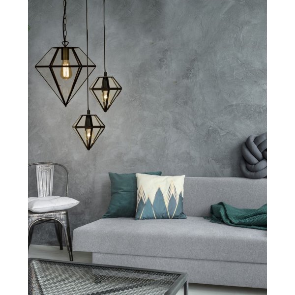 Taklampe Sibyll - Antikk/klar