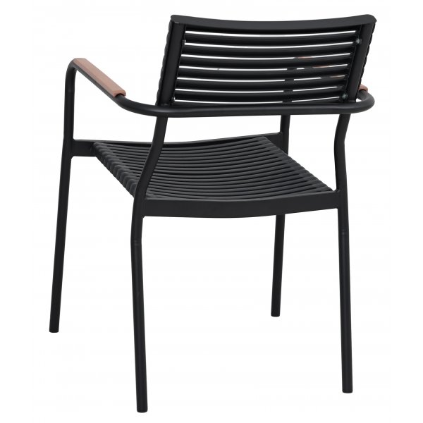 Spisegruppe med 6 stoler og spisebord 180 x 100 cm svart/naturfarget - Menton/Pino Spisegruppe med 6 stoler og spisebord 180 x 100 cm svart/naturfarget - Menton/Pino