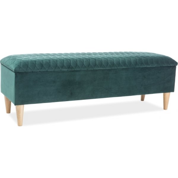 Azurro Velvet benk - Grnn