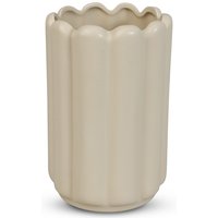 Vase Ribb H23 cm - Beige Vase Ribb H23 cm - Beige