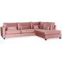 Adore Loungesofa XL pent anslutning hyre - Dusty pink (Flyel)