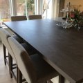 Kundebilde Axel barstol - Beige (stoff) / Brune ben: Hei Eg er superfornøyd med komfort...