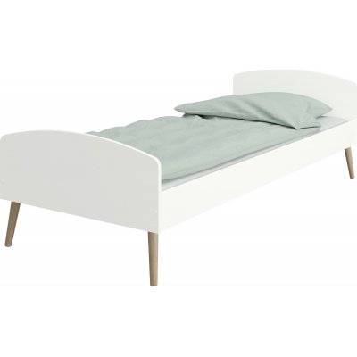 Softline seng 90 x 200 cm - Hvit